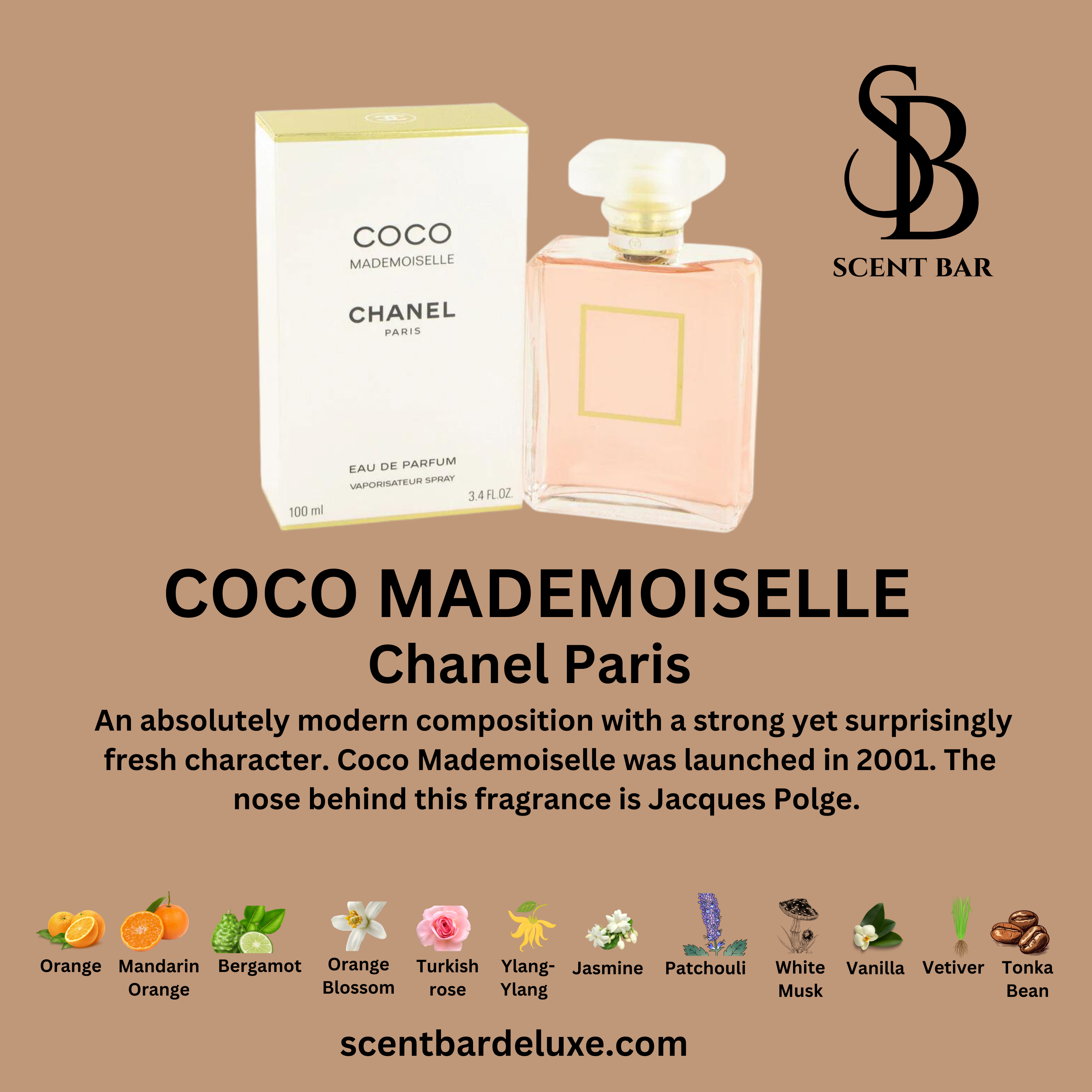 AUTHENTIC CHANEL COCO MADEMOISELLE 3.4 oz Eau de Parfum Spray $81