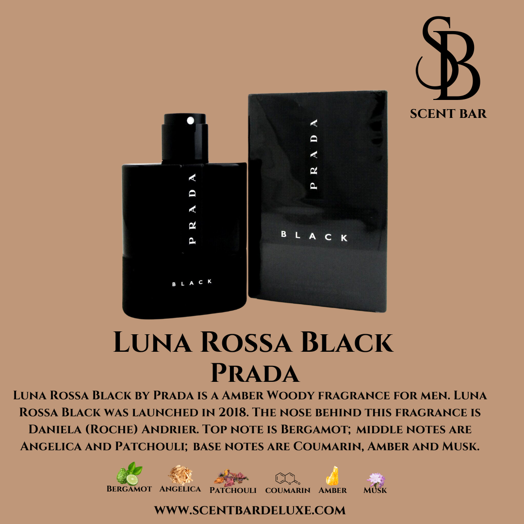 LUNA ROSSA BLACK PRADA EDP Scent Bar Deluxe